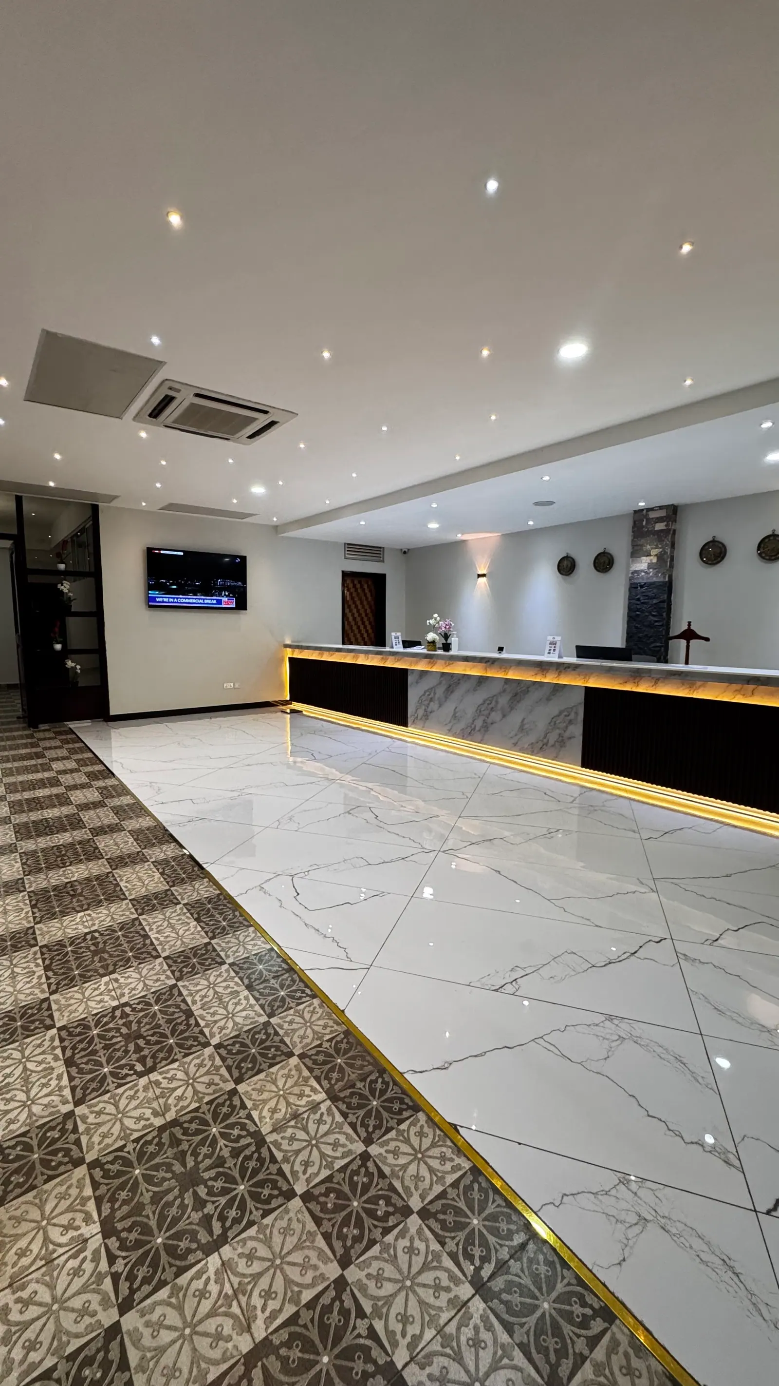 The lobby and reception at Nexus Resorts Hotel Plus