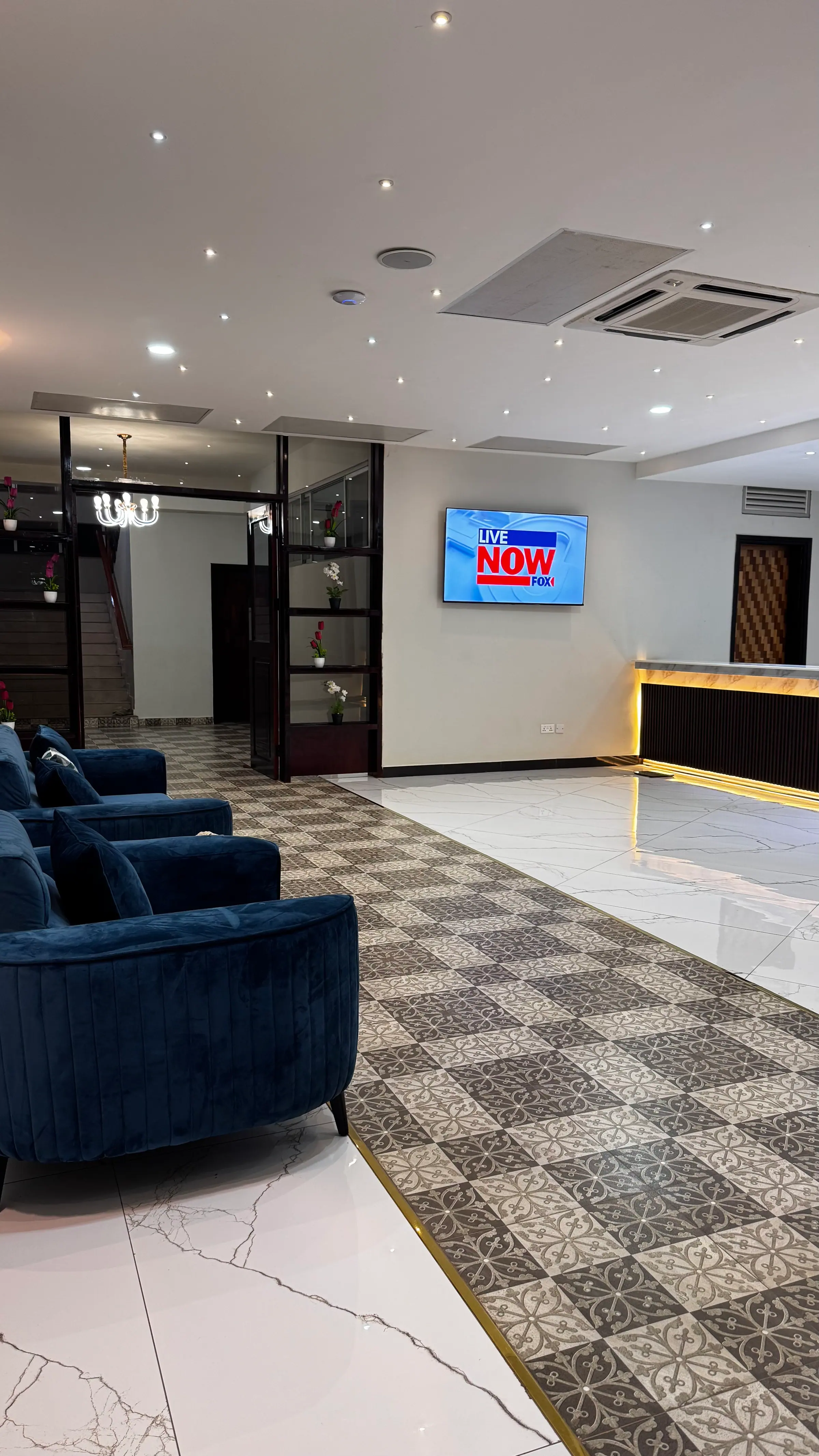 The lobby and reception at Nexus Resorts Hotel Plus